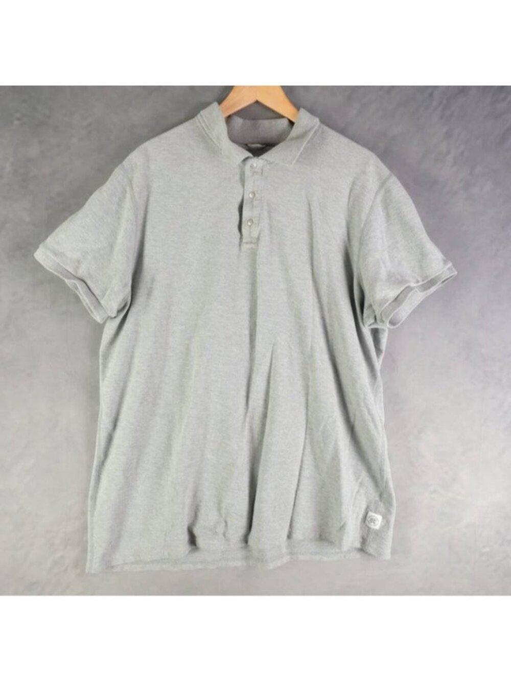 Reigning Champ Shirt Mens XXL Gray Heather Polo Cotton Canada Casual Raglan